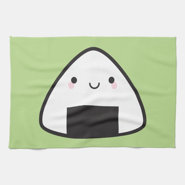 Paño De Cocina Bola de arroz de Kawaii Onigiri (Horizontal)
