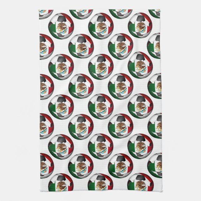 Paño De Cocina Bola de fútbol de México (Vertical)