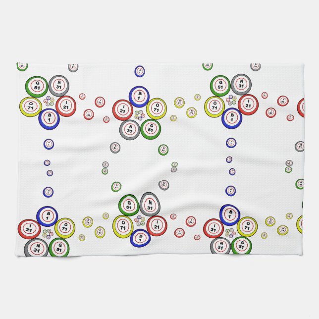 Paño De Cocina Bolas de Bingo (Horizontal)