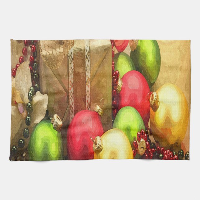 Paño De Cocina Bolas de navidades (Horizontal)