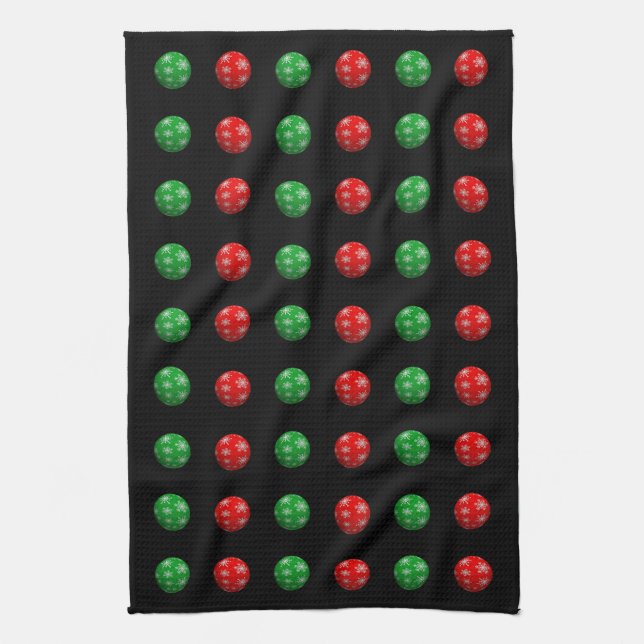 Paño De Cocina Bolas de Navidades 3D (Vertical)