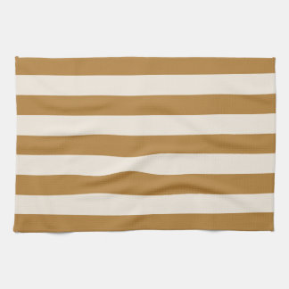 Paño De Cocina Bold Gold and Cream Stripe