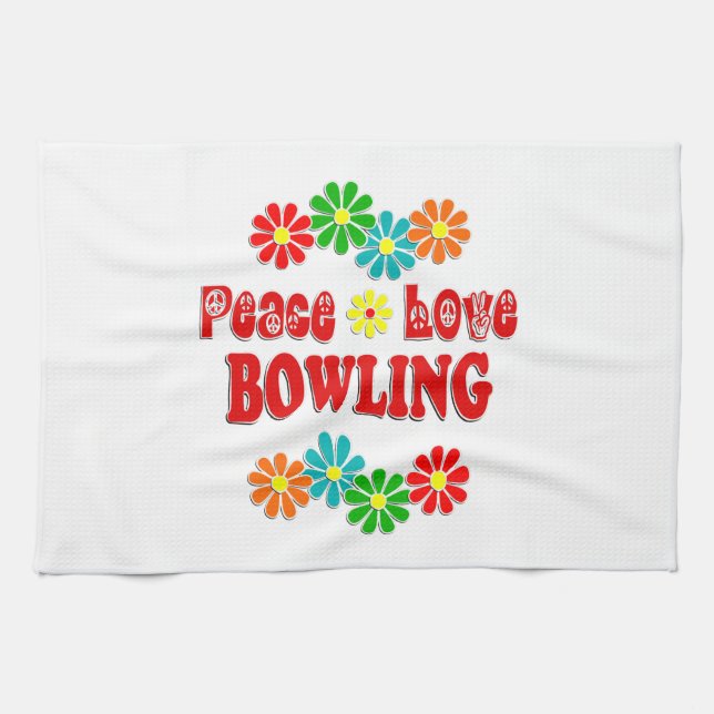 Paño De Cocina Bolos del amor de la paz (Horizontal)