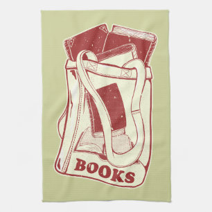 Paño De Cocina Bolsa de libros que me encanta leer