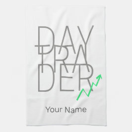 Paño De Cocina Bolsa de Valores de Day Trader y Cryptocurrency