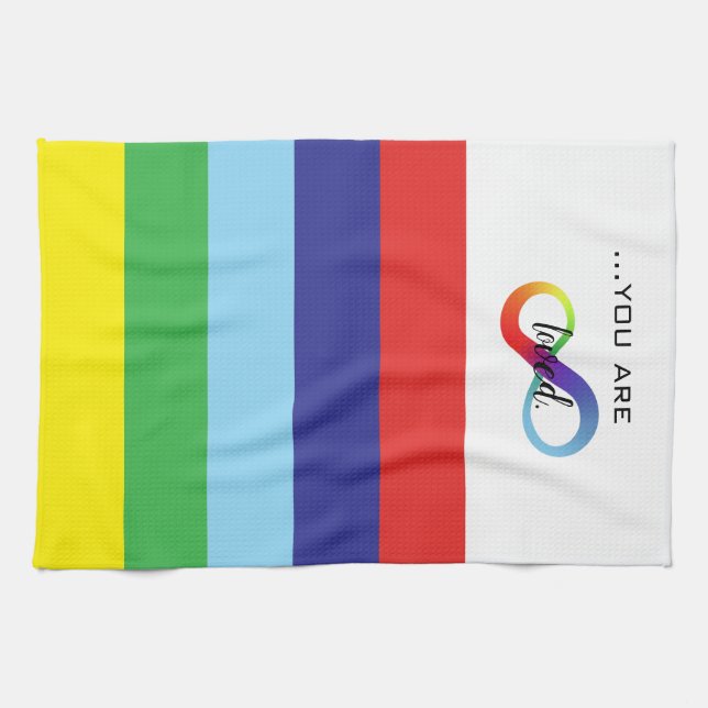 Paño De Cocina Bolso de orgullo LGBTQ+ Infinity (Horizontal)