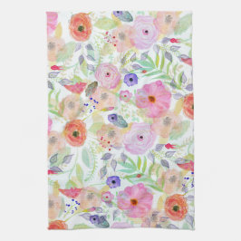 Paño De Cocina Bonito acuarela pintura manual abstracta floral