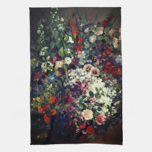 Paño De Cocina Bonito Bouquet de flores en una bolsa