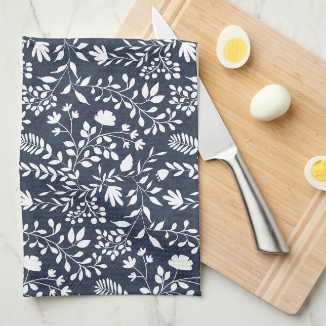 Paño De Cocina Bonito De Foliage Encantada Patrón Jardín Floral (Doblado Cuarto)