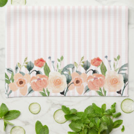 Paño De Cocina Bonito Peach Floral