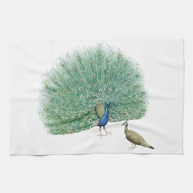 Paño De Cocina Bonito Peacock (Horizontal)