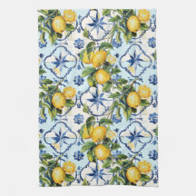 Bonito Talavera Tile Lemons de impresión de todo t