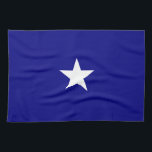 Paño De Cocina Bonnie Blue Flag Estrella Blanca<br><div class="desc">La Bandera Azul Bonnie con su única estrella blanca de fondo azul era la bandera no oficial de los Estados Confederados de América al comienzo de la Guerra Civil Americana.</div>