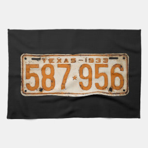 Paño De Cocina Bonnie & Clyde License Plate