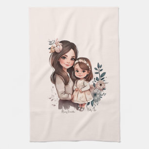 Paño De Cocina Bono de mamá y hija Adorable (3)