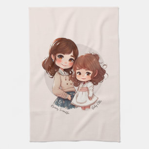Paño De Cocina Bono de mamá y hija Adorable (4)