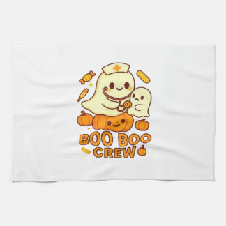 Paño De Cocina Boo Boo Crew Nurse Funny Halloween Ghost Nurse Gir