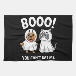 Paño De Cocina Boo No Puedes Comerme Perros Y Gatos Divertido Hal