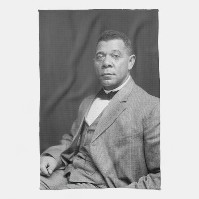 Paño De Cocina Booker Taliaferro Washington: Educador Negro (Vertical)