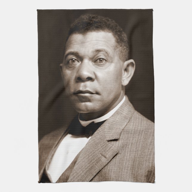 Paño De Cocina Booker Washington: Educador afroamericano (Vertical)