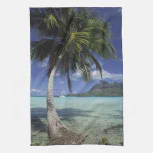 Paño De Cocina Bora Bora, Polinesia Francesa Mt. Otemanu visto