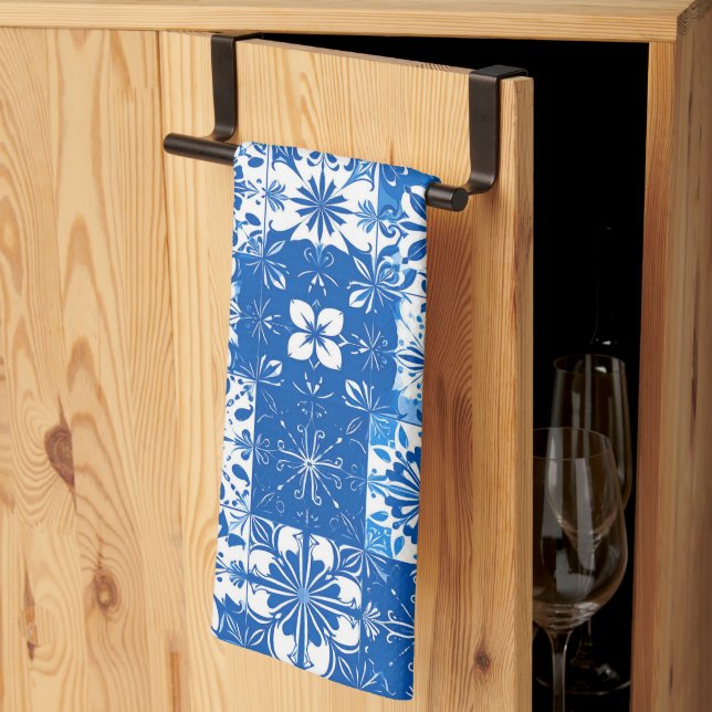 Paño De Cocina Boracay Blue Kitchen Towels (Pliegue de tercios)