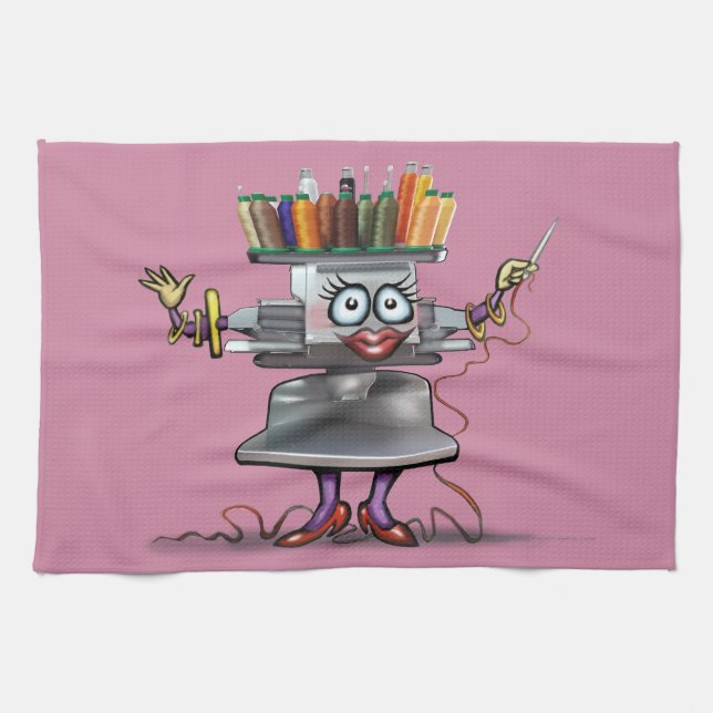 Paño De Cocina Bordada (Horizontal)