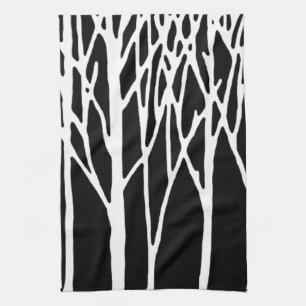 Paño De Cocina Bosque Birch por Leslie Peppers