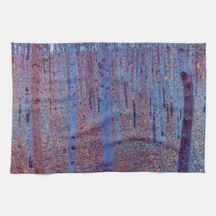 Paño De Cocina Bosque de hayas por Gustav Klimt, Art Nouveau vint