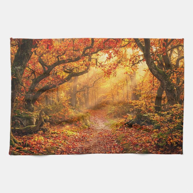 Paño De Cocina Bosque de Otoño (Horizontal)