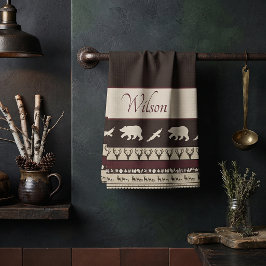 Paño De Cocina Bosque de otoño personalizado