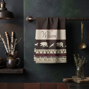 Paño De Cocina Bosque de otoño personalizado