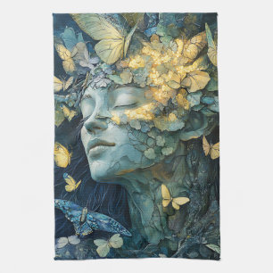 Paño De Cocina Bosque Encantado de la Diosa Mariposa (4)