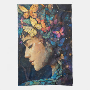 Paño De Cocina Bosque Encantado de la Diosa Mariposa (5)