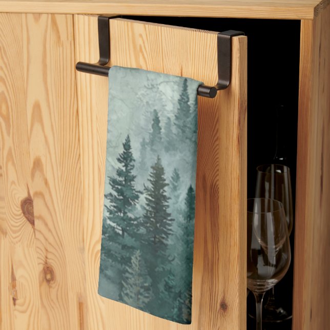 Paño De Cocina Bosque Malhumorado  (Pliegue de tercios)