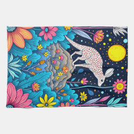 Paño De Cocina Bosque nocturno de ensueño