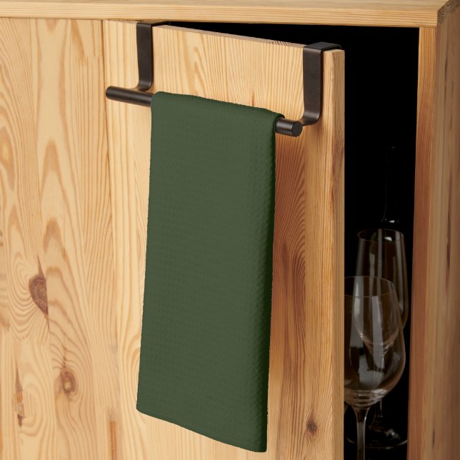 Paño De Cocina Bosque profundo sólido (Pliegue de tercios)