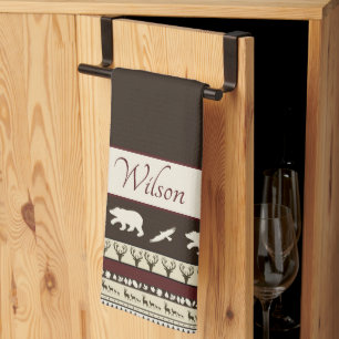 Paño De Cocina Bosques de otoño personalizados
