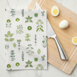 Paño De Cocina Botánica Culinaria Verde