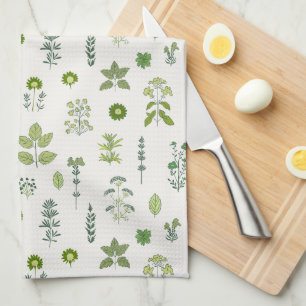 Paño De Cocina Botánica Culinaria Verde