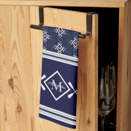 Paño De Cocina Bote naumático monograma familiar