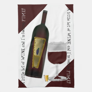 Paño De Cocina Botella de vino