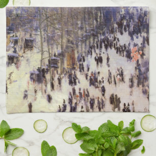 Paño De Cocina Boulevard des Capucines por Claude Monet, Bella Ar