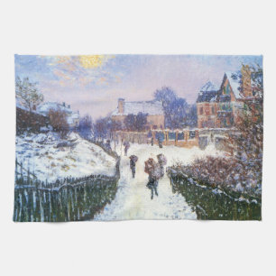 Paño De Cocina Boulevard Saint Denis Argenteuil por Claude Monet