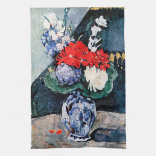 Paño De Cocina Bouquet con Pequeño Delft, Paul Cezanne