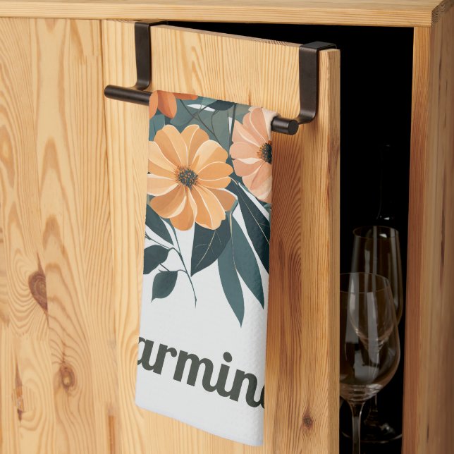 Paño De Cocina Bouquet de flores de otoño (Pliegue de tercios)