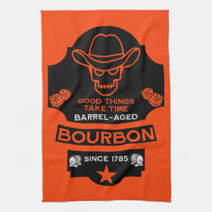 Paño De Cocina Bourbon Whiskey Art