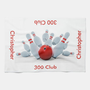 Paño De Cocina Bowling 300 Club personalizado