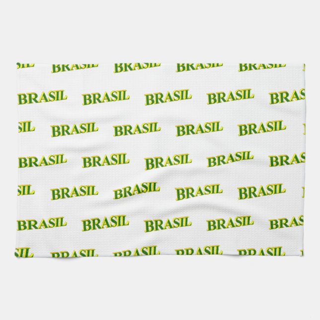 Paño De Cocina Brasil 3D (Horizontal)