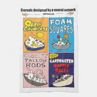Paño De Cocina Breakfast cereals by AI Weirdness - Kitchen Towels